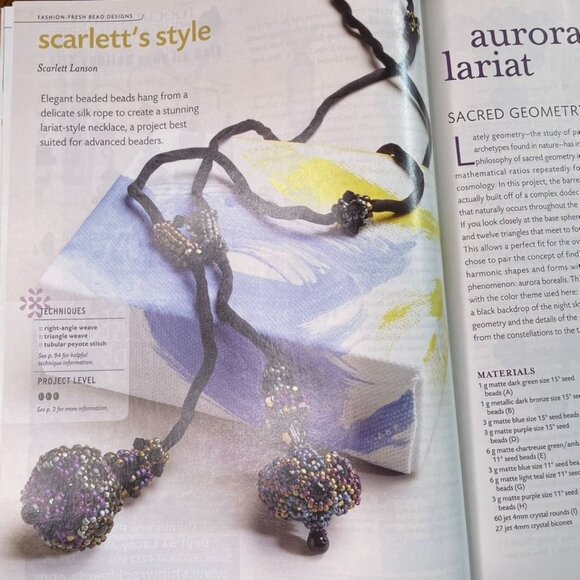 Beadwork Magazine Jewelry Crafting Book u  Aug Sep 2010  Vol 13  No 5 - Picture 7 of 8